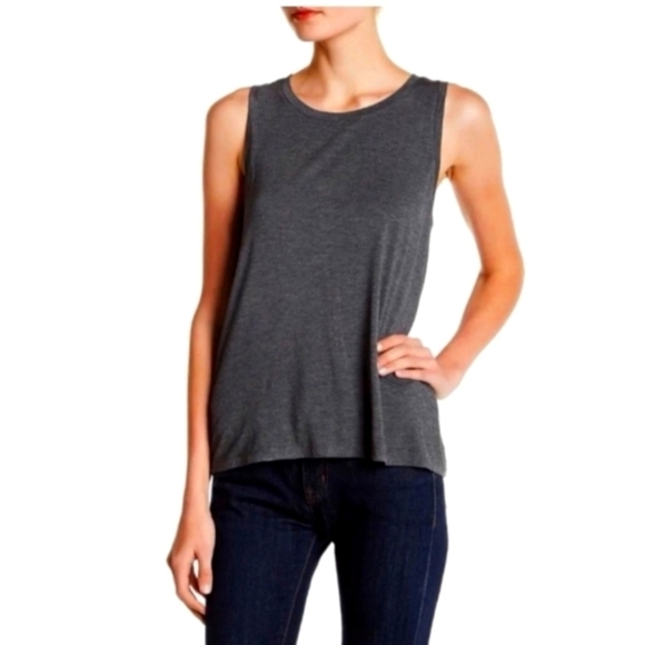 4/$20 Halogen  Gray Beluga Vented Back Tank Top - Picture 2 of 8